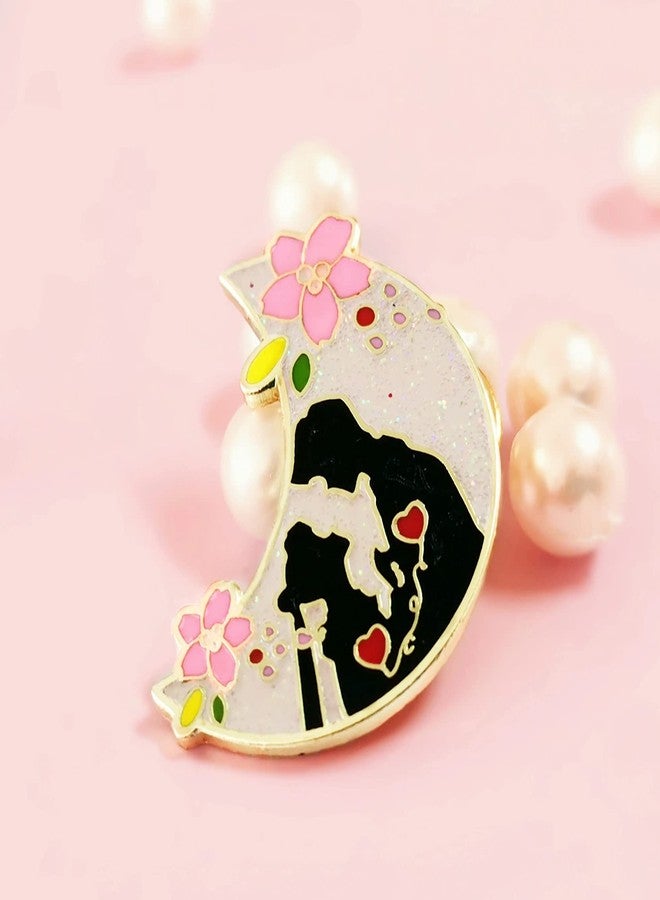 Untitled Hard Enamel Pin Badge Anime Cute Nerd Gift for Sailor Moon Lovers Valentine's Day - Image 2